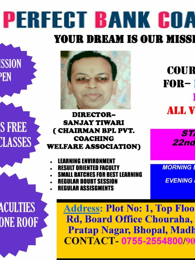 Top Bank PO Coaching in Bhopal